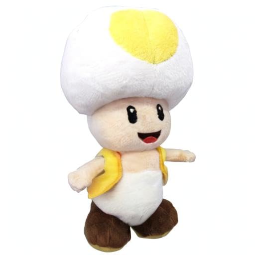 Sanei Boeki Super Mario ALL STAR COLLECTION Желтый Тоад (S) Ш11×Г10×В20см Плюш AC32