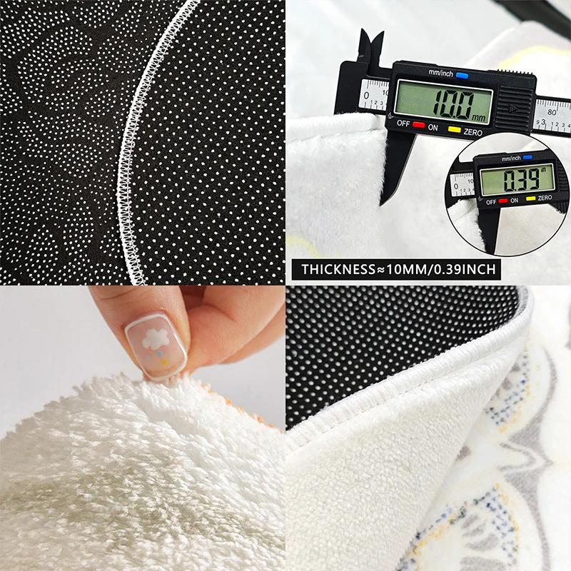 Спальня Домашний ковер Домашнее украшение Прикроватный коврик Гостиная Мультяшный кот Напольный коврик Милый коврик для гостиной Alfombras Para Sala