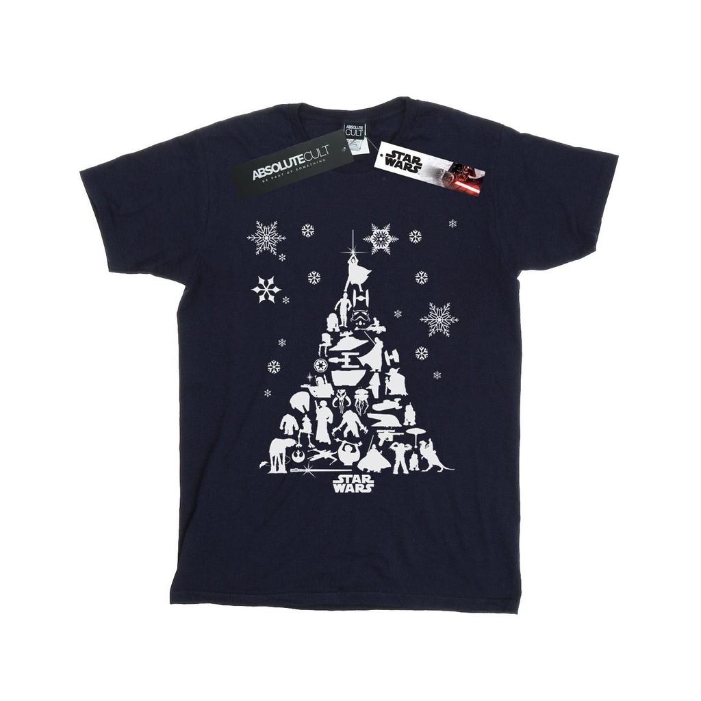 STAR WARS Mens Christmas Tree T-Shirt
