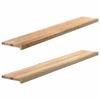 VidaXL Window Sills 2 Pcs Untreated 160x30x2cm Solid Oak Wood 4009116