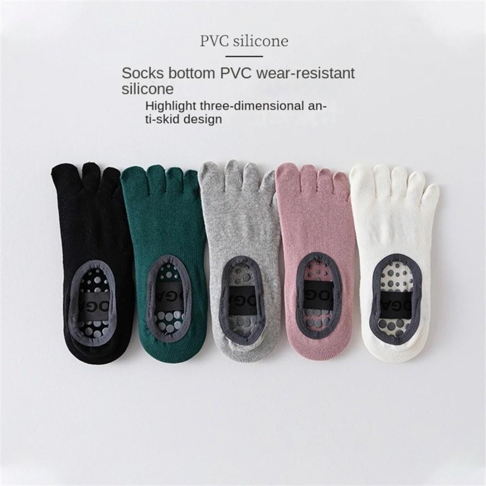 Non-Slip Yoga Socks Anti Slip Pilates Fitness Socks Comfortable Five Finger Socks