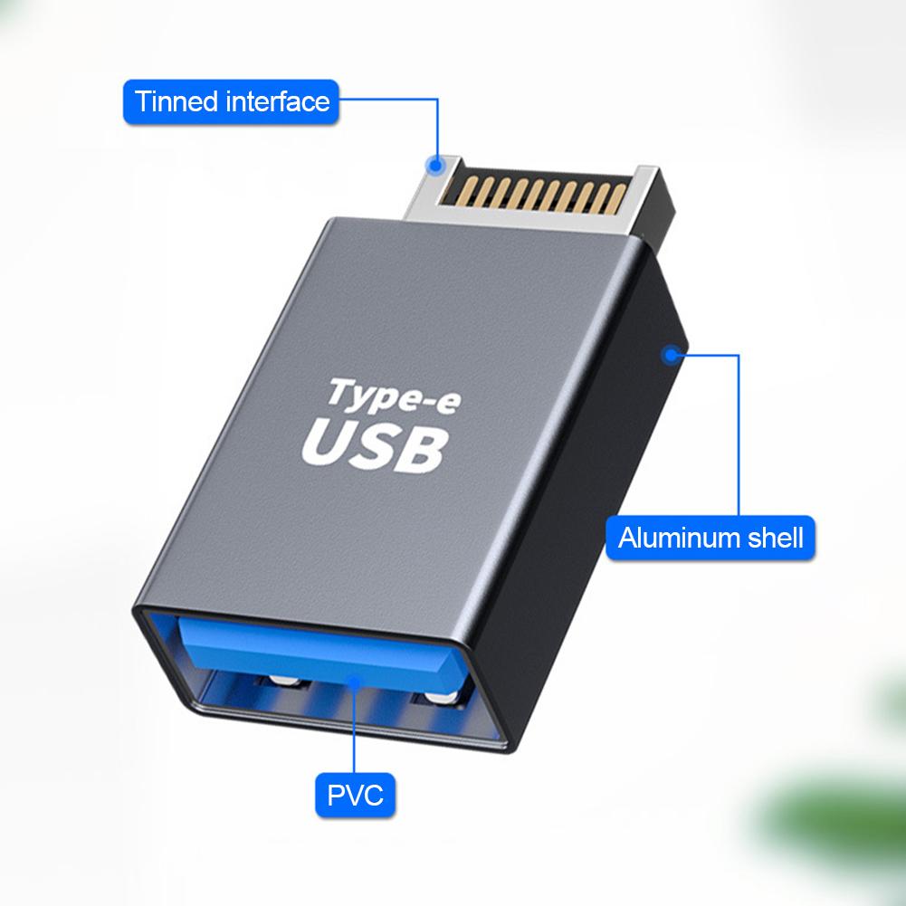 Адаптер с материнской платы Type E на Type C/USB 5/10 Гбит/с Разъем-конвертер для ПК настольного компьютера с поддержкой USB3.0 Аксессуары для подключения