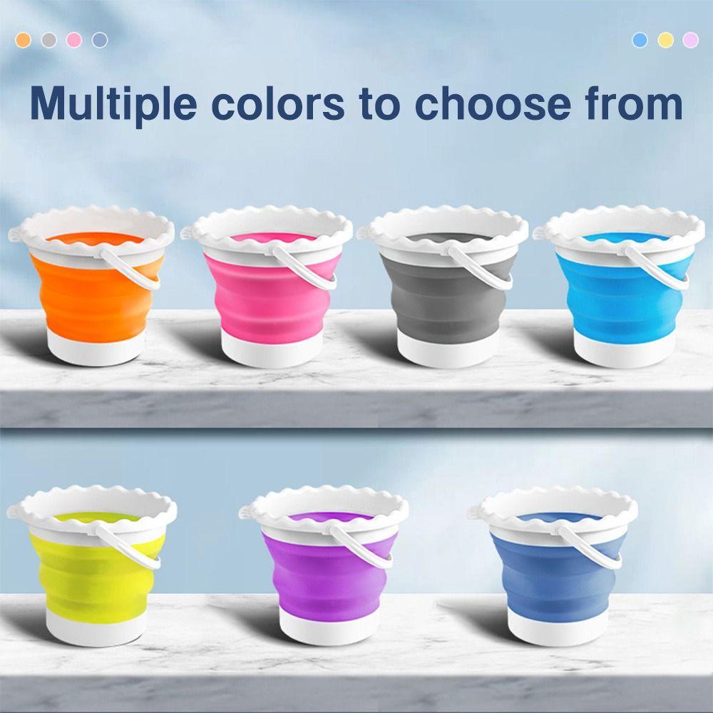 Portable Paint Brush Washing Bucket Silicone Paint Brush Washer Wash Pen Bucket Students