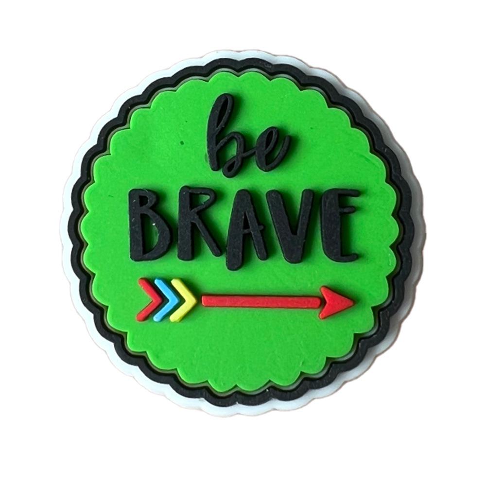 Серия фраз с буквами Мультяшные украшения для обуви-сабо: Милые ПВХ цветы и пряжки