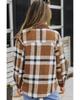Azura Exchange Buttoned Plaid Shirt Jacket