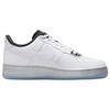 Nike Air Force 1 07 SE Chrome Pack — белые женские кроссовки металлик-серебристый черный DX6764-100