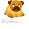 Halloween Ghost Dog Night Lamp Glowing Dachshund Pug French Bulldog Resin Statue Figurine Holiday Party Home Office Decorative Lamp Dog Lovers Gift