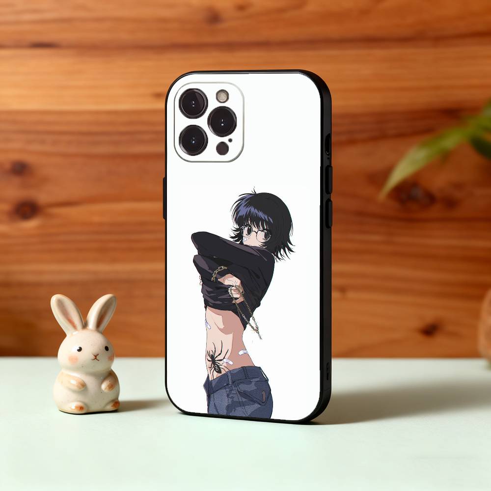 S-Shizuku H-Hunter M-Murasaki Phone Case For iPhone17,16,15,14,13,12Plus,Pro Max,XS,5G Soft Silicone Black Cover