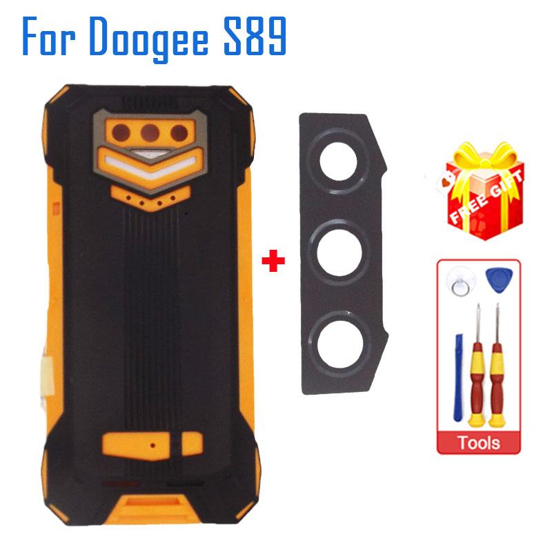New Original DOOGEE S89 Battery Cover Back Cover Case Housing With Fingerprint Side PFC+Rear Camera Lens Cover For Doogee S89