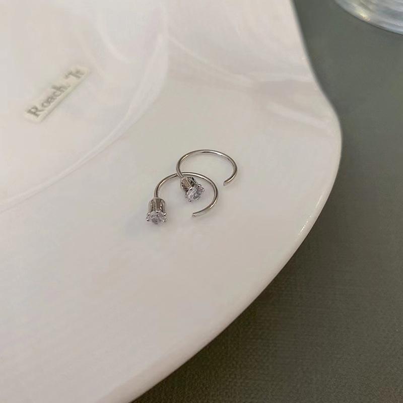 2 шт. женские полукруглые серьги-кольца с подвесками ювелирные изделия