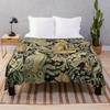 William Morris forest fabric Throw Blanket