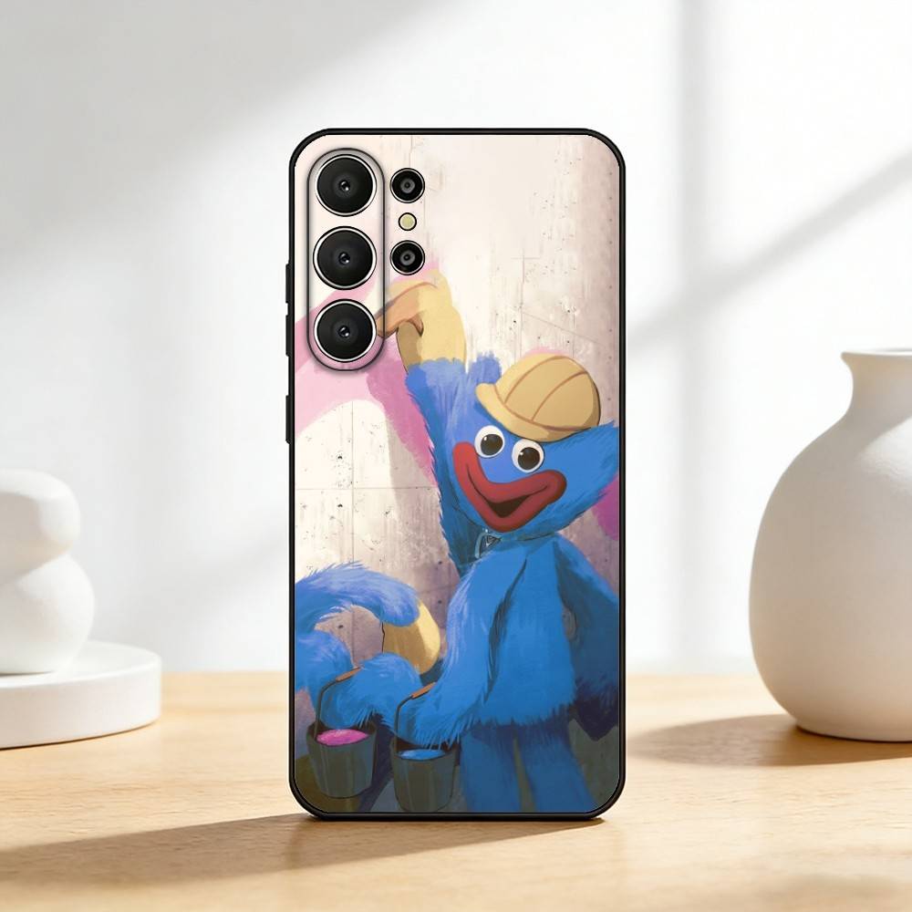Игровой чехол для телефона H-huggy W-Wuggy для Samsung S26, S25, 24, 23, 22, 30, 21, 10, 9, Ultra, Plus, Lite, FE Мягкий черный чехол