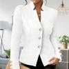 Elegant, Fashionable and Casual Double-button Solid-color Long-sleeved Suit