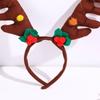 Регулируемый головной убор с коричневыми рогами оленя, аксессуар для костюма омелы для взрослых и детей, для сезонного мероприятия