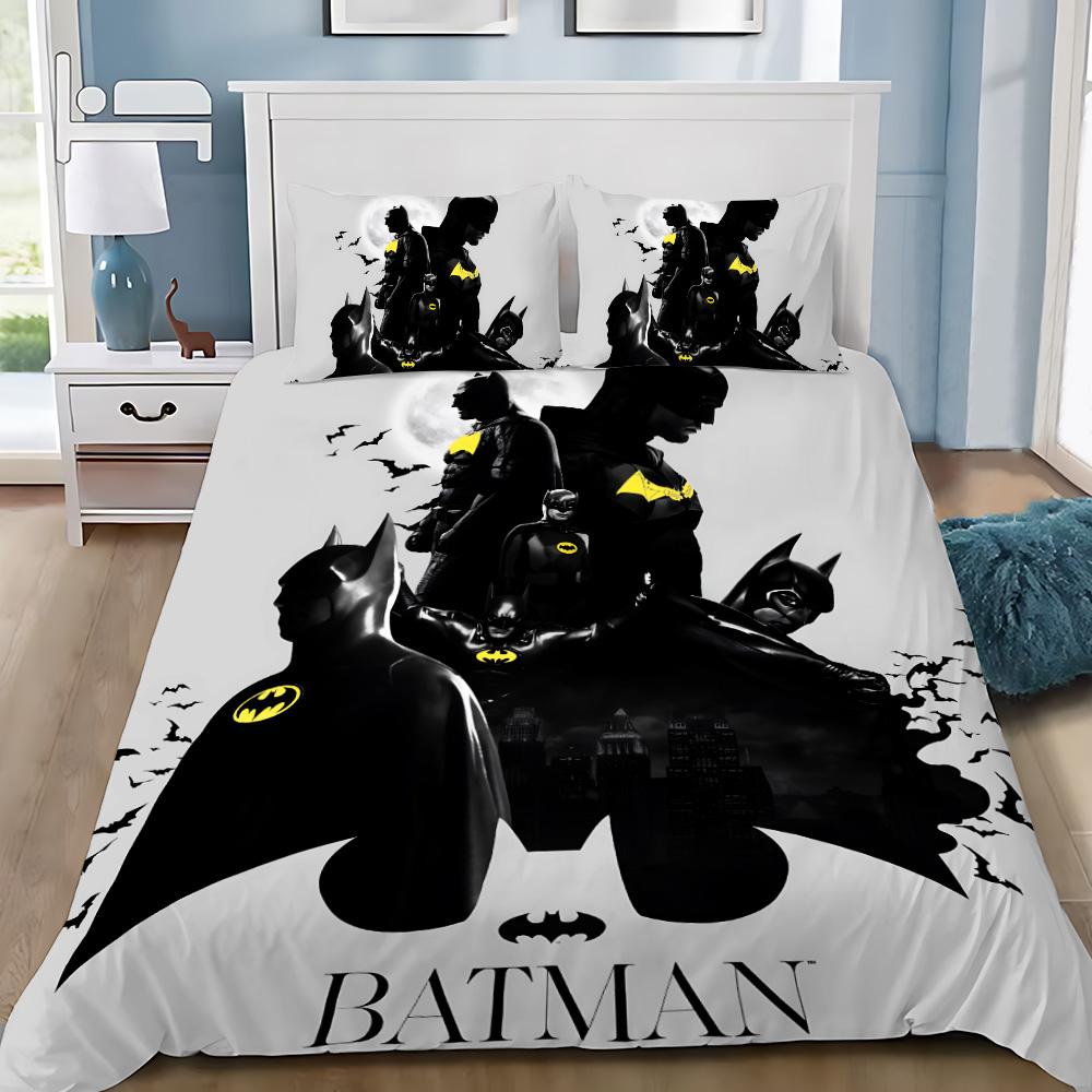 Hot Super Hero B-BatmanS Duvet Cover Pillowcase B-BatmanS Bedding Set Adult Boy Girl Bedroom Decoration Children Gift