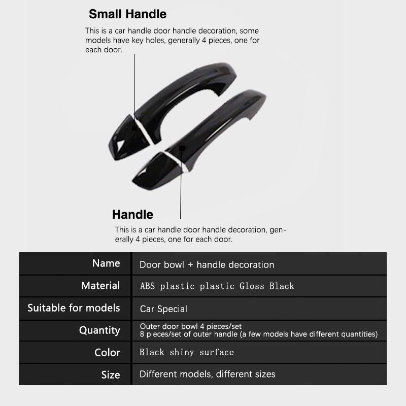 Для Volkswagen VW Scirocco 3 MK3 2008~2017 глянцевые черные наклейки на дверные ручки отделка внешние аксессуары для автомобиля 2009 2010 2011