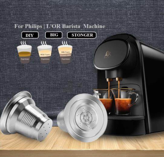 i Cafilas [HR-110] Многоразовые кофейные капсулы, многоразовый фильтр Café для кофемашины Nespresso LoR Barista Phillips Machine Crema