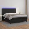 VidaXL Bed Slat Base with Mattress and LED, Upholstered Bed, Double Bed, Adult Bedroom Interior Bed, 3135831
