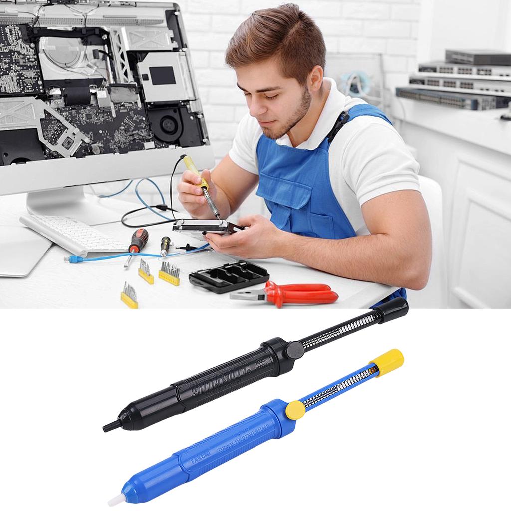 Desoldering Solder Suction Device Manual Solder Extractor Welding Sucker High Temperature Resistance Desoldering Pump