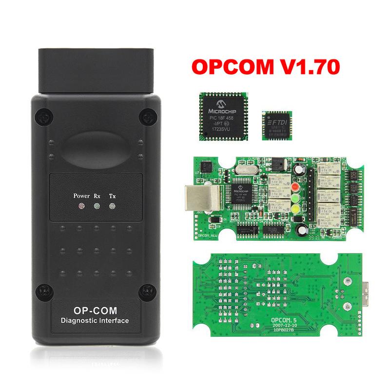 OPCOM V5 1.70 PIC18F458 FTDI Обновление прошивки Flash 1.99 CAN BUS OP COM Для Opel OBD OBD2 Сканер Автомобильный Диагностический Инструмент Кабель