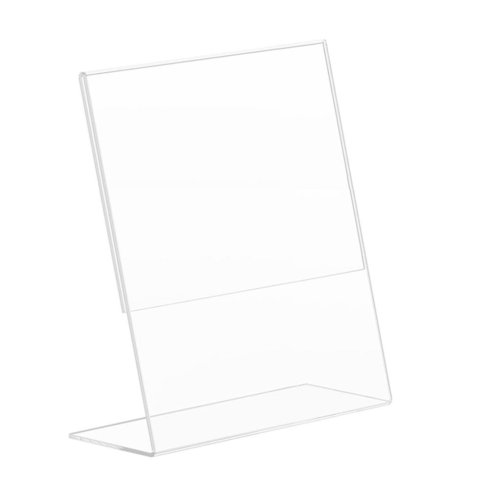 Рекламный стенд A6/L-образный кронштейн, идеально подходит для кафе, ресторана, выставки, офиса, промо-акции - прозрачный акрил