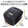 Panasonic Rice Cooker Cups 2 Tier IH Simple Design Bincho Charcoal Pot Black 5.5 SR-FE101-K