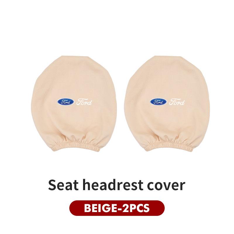 KKHK4 Car Seat Headrest Cloth Protector Cover Cushion Accessories For Ford Fiesta Ranger Mondeo Escape Ecosport Fusion Explorer