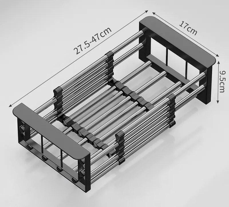 Сливная корзина, выдвижной сливной фильтр для раковины из нержавеющей стали, бытовая полка для хранения