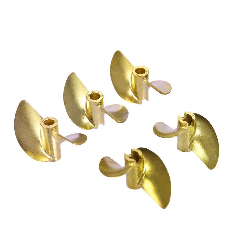 RC Boat 4mm/4.76mm(3/16'') OD36/37/38/40/42/45mm Propeller Positive / Reverse Screw 2 blades Copper Propellers Left/Right Prop