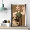 1 шт. Горячий Забавный Мультфильм W-WallaceS Милый G-Gromit Плакат HD Постеры Главная Комната Бар Кафе Декор Искусство Настенная Живопись Картина
