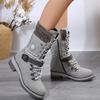 Women's Snow Boots Winter New Fur Integrated Women's Shoes Thick and Warm Cotton Shoes High Tube Snow Boots