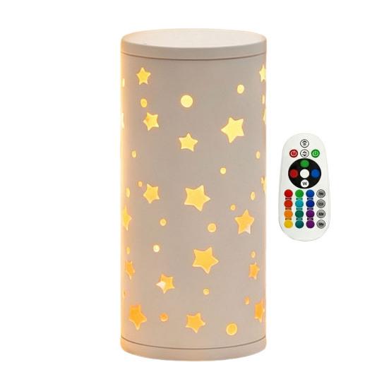 Hollow-out Butterfly Lamp USB Projector Lamp, RGB 16 Colors Decorative with Remote Powered Night Light Control, LED for Bedroom Living Room