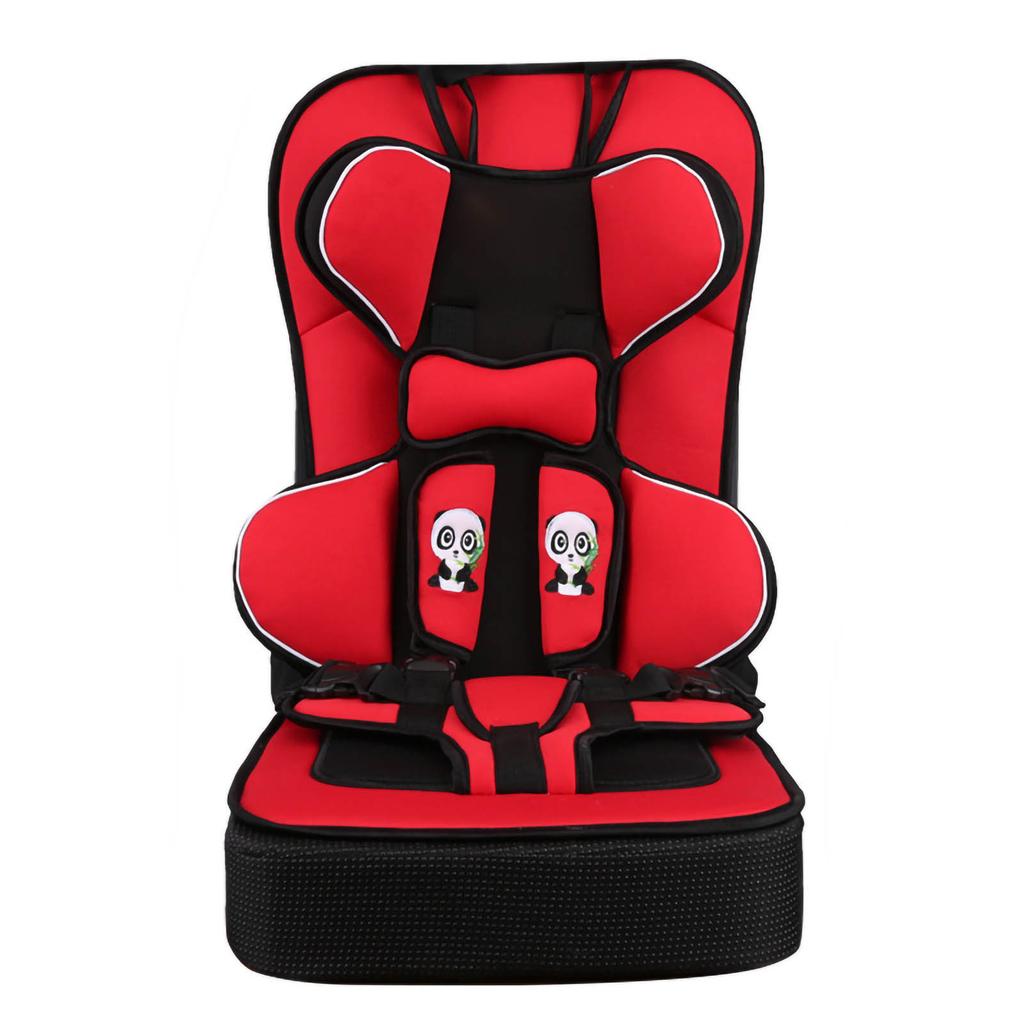 High Back Booster Car Seat Portable Polyethylene Convertible Toddler Infant Seat for Baby Red