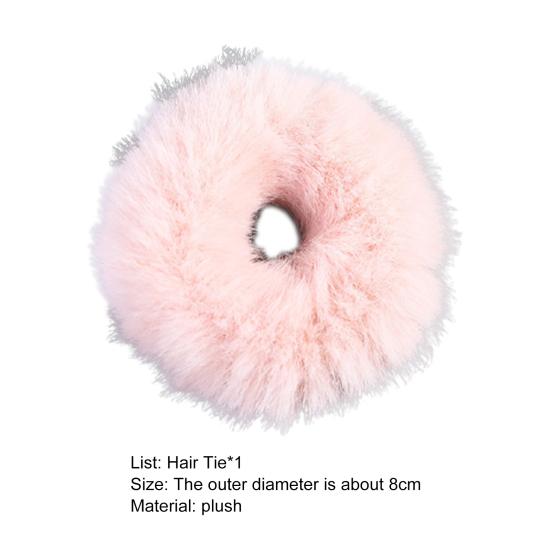 Резинка для волос, практичный нежный головной убор, веревка для волос, большая повязка для волос в форме пончика, веревка для волос в подарок