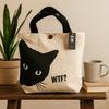 Tote Bag Black Cat Natural 10oz
