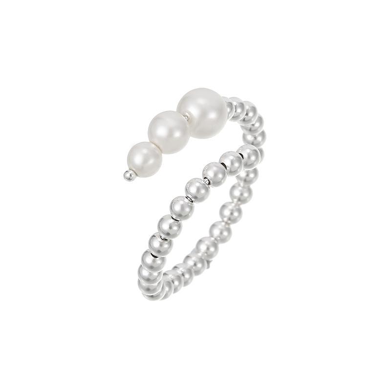 Регулируемое кольцо с жемчугом из серебра 925 пробы Banyan Tree для женщин