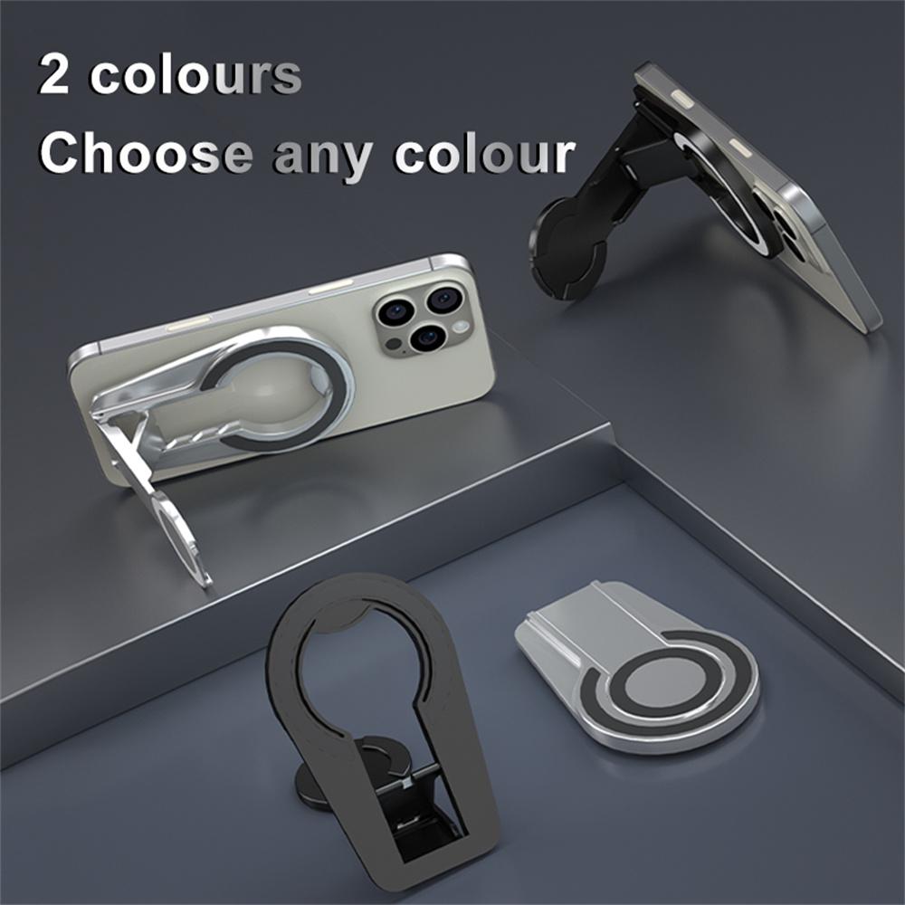 Dual-Side Magnetic Foldable Stand For Phones Tablets Compact Adjustable Viewing Angles Desktop Holder