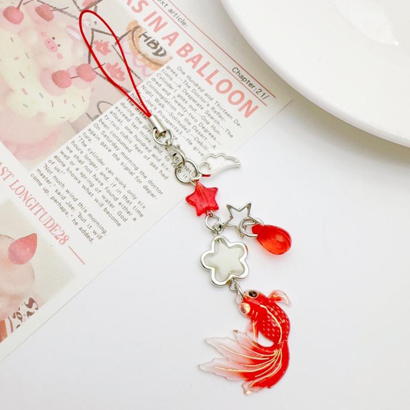 Изысканный китайский стиль Koi Star бисерный брелок подвеска универсальный телефонный шнурок изысканный рюкзак украшения аксессуары подарки