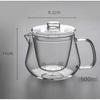 Стеклянный чайник для заваривания чая со стеклянным заварником для чая, большой емкости для питья, посуда для питья, пористые бутылочные чайники