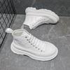 Thick Soled High Top Shoes Men's Fashion Genuine Leather Board Shoes Men Leather Original Versatile Casual Ankle Boots Sneakers