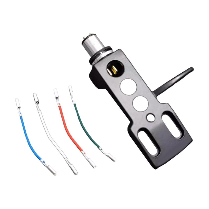 Aluminum Turntables Cartridge Stand Holder with Color Wire for Record Player Needle Holder for Audiophiles