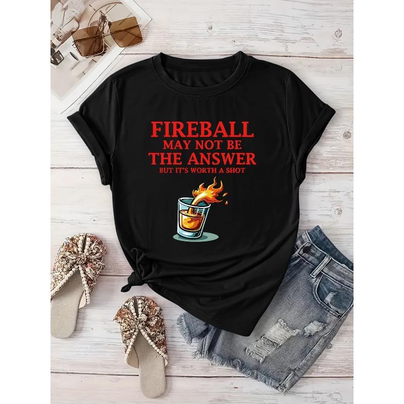 The Fireball May Not Be The Solution,a Short-Sleeve T-Shirt for Spring and Summer Vacations, Women'S Sportswear, New Women'S Clothing
