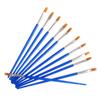 10Pcs Long Tail Nylonhair Hook Line Pen Painting Brush Children Art Supplies