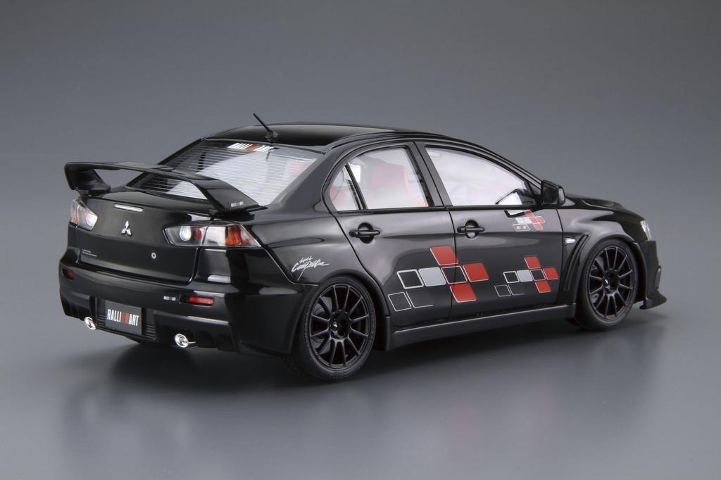 Aoshima Bunka Kyozai Масштаб Серия Тюнингованные автомобили 52 Mitsubishi Ralliart CZ4A Lancer Evolution 10 2007 Пластиковая модель 1/24 №