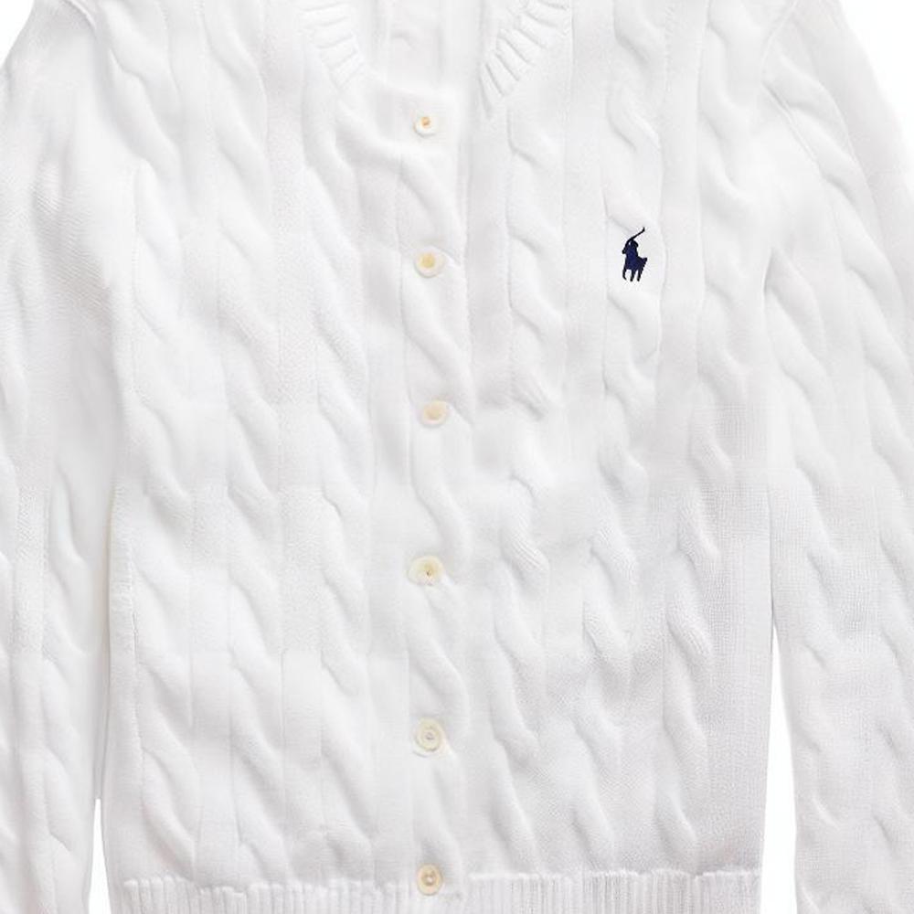 Polo Ralph Lauren SS22 Cable Knit Sweater Women Sweater White WMPOSWEN6820272-100