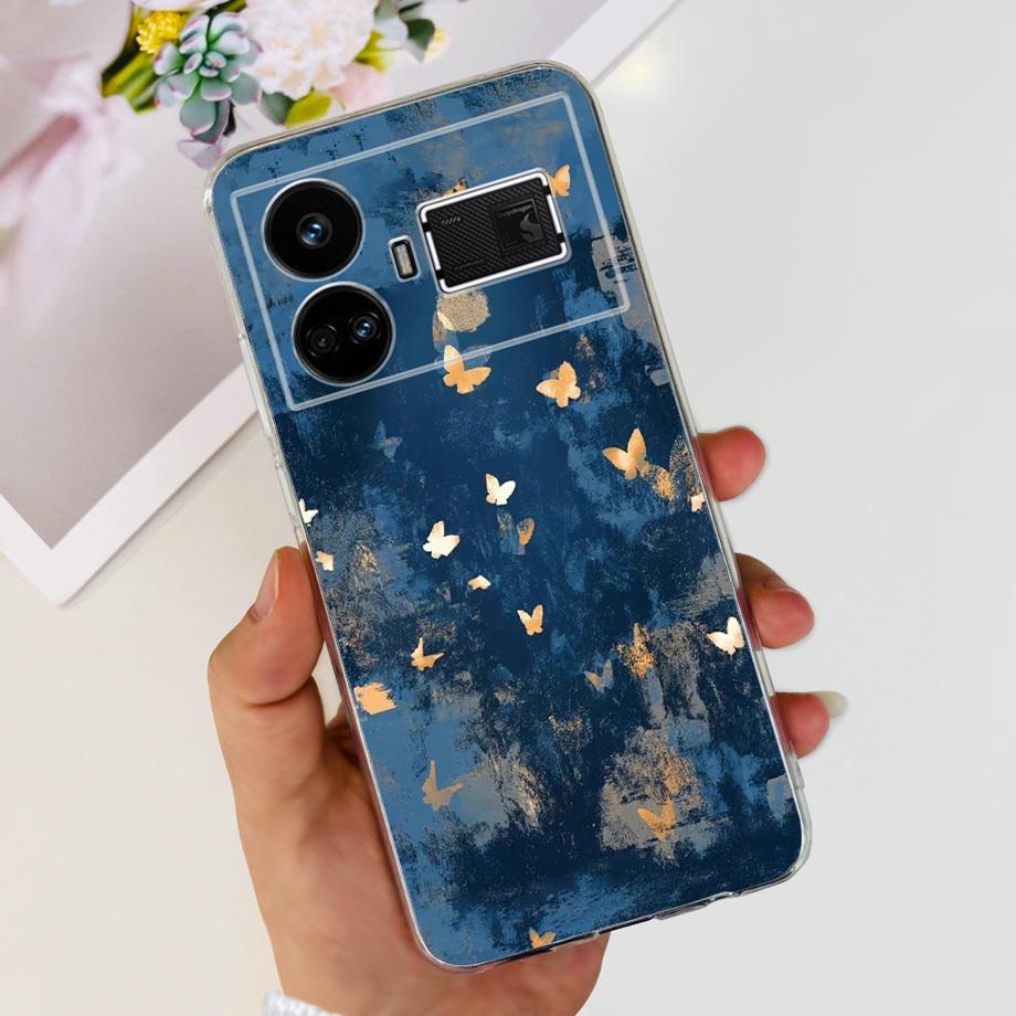 Для Realme GT5 240 Вт / GT3 / GT Neo 3 / GT Neo 5 Чехол Милый Мультяшный Роскошный Мягкий Силикон Прозрачный Чехол для Телефона Задняя Крышка Capas