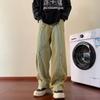 Джинсы унисекс в стиле ретро с потертостями High Street Hip-Hop - модный свободный крой, облегающий прямой фасон
