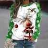 2023 Autumn Festival New Gril Hd Digital 3d Print Funny Clothing Christmas T Shirt Guards Cotton O Neck Long Sleeve Shirt Tops