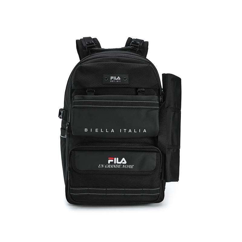 New FILA ORIGINALE Fabric Backpack Men's Jet Black F13M539104FBK