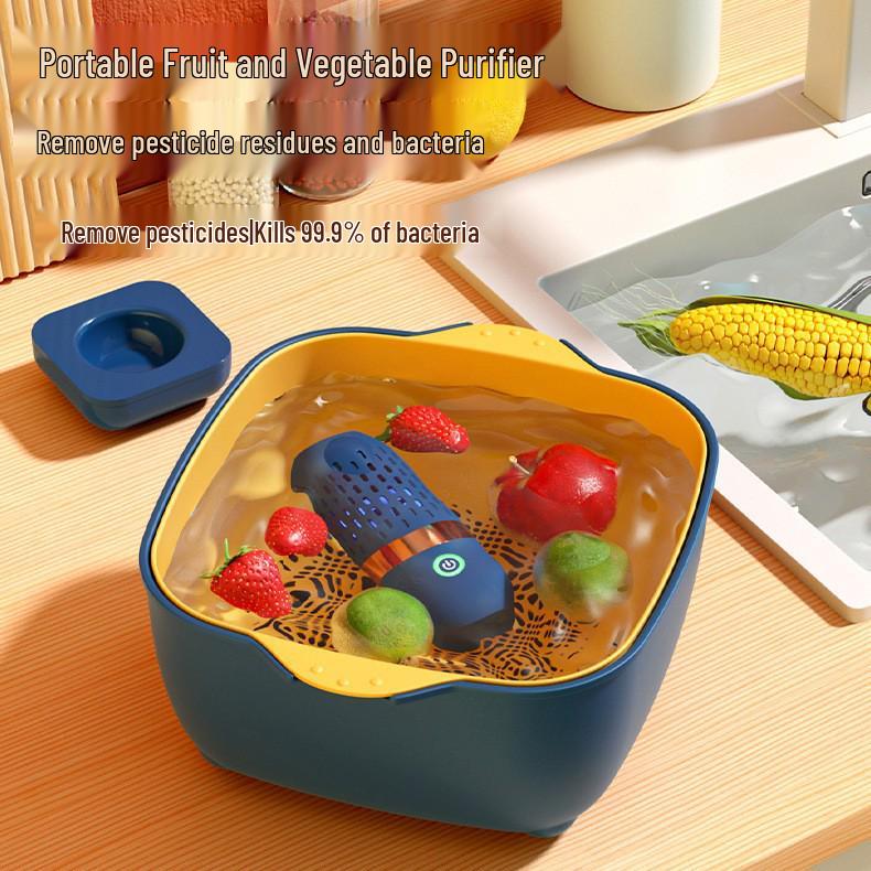 Wireless Capsule Fruit & Vegetable Purifier: Food Disinfection & Pesticide Remover